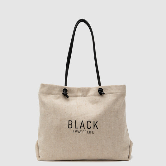 TOTE LINEN BEIGE