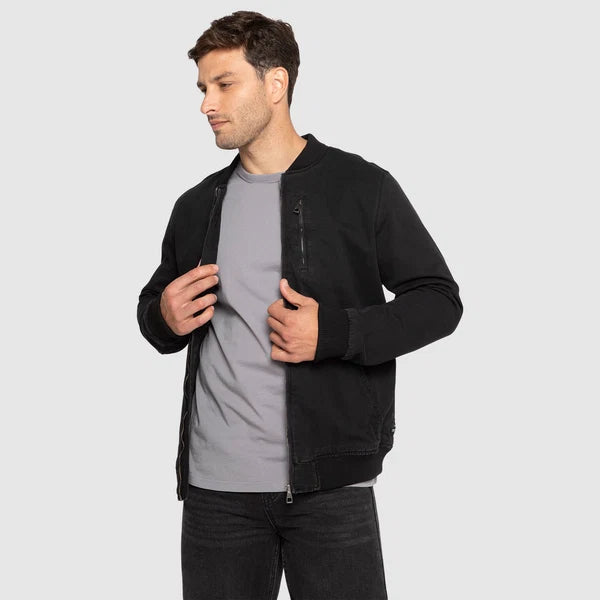 CHAQUETA BOMBER CANVAS